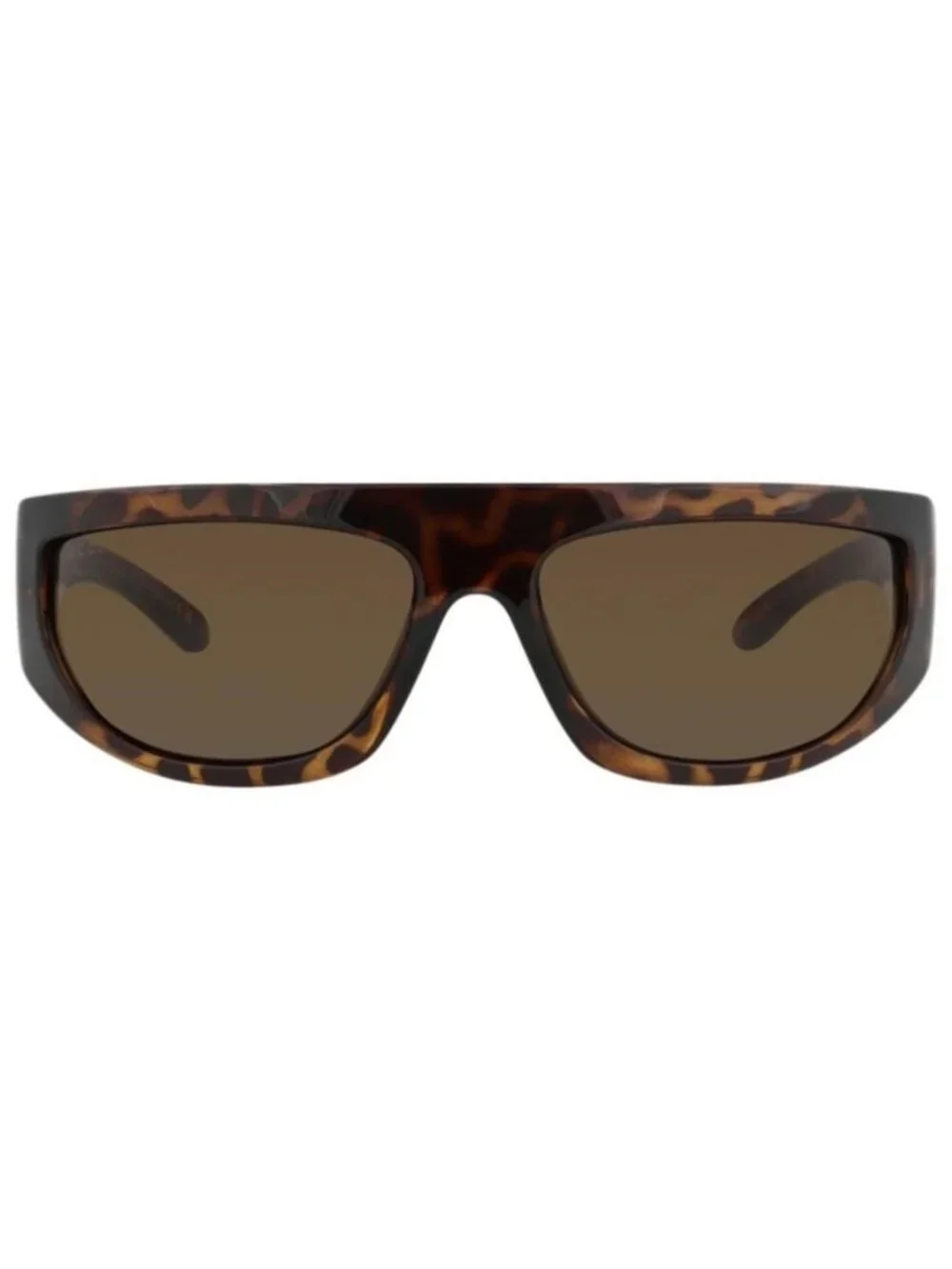 New Gucci Mens Shield/Wrap Havana Havana Brown Fashion Designer Sunglasses